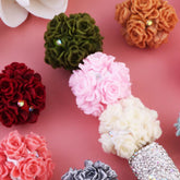 20mm Soft Fuzzy Roses Beads